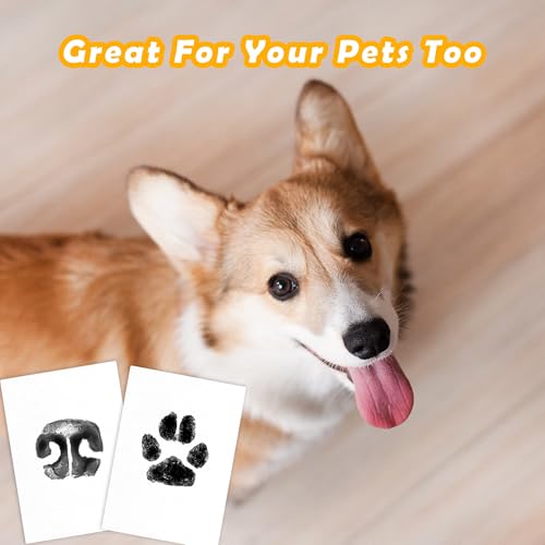 Kit Per Impronte Di Mani E Piedi Senza Inchiostro, Per Cani, Gatti, Animali Domestici, Con Tampone Di Inchiostro Pulito Per Neonati E Animali Domestici, Confezione Da 4 - 5