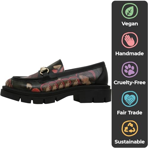 Image of DOGO Penny Loafers for Women - Handmade and Vegan Leather Platform Loafers for Women