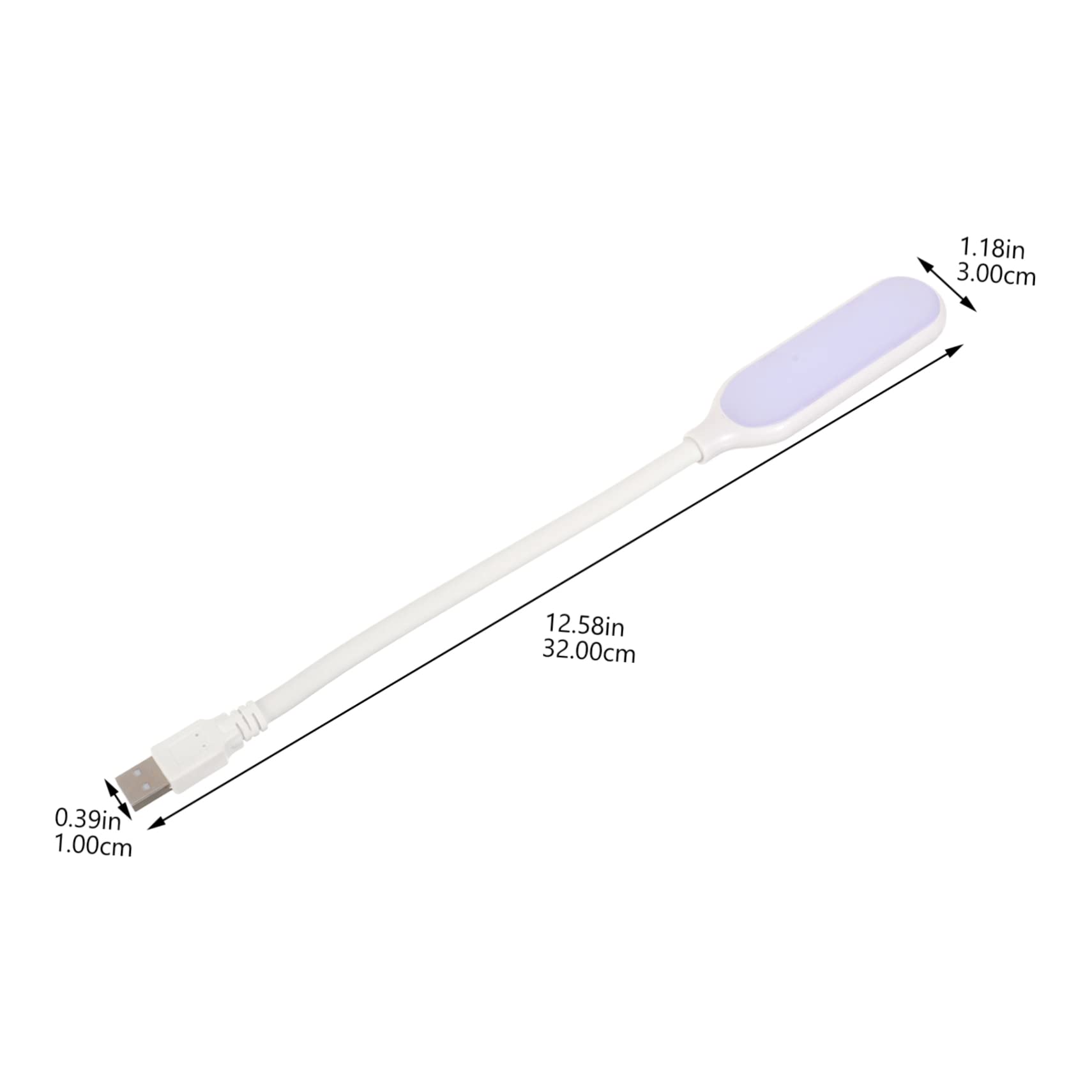 LALAFINA Portable Bedside Lamp Flexible Led Night Reading Lamp for Laptop Light