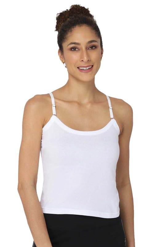 Image of Intimacy Cotton Camisole for Women with Adjustable Straps - Soft & Breathable Everyday Wear Slip for Women