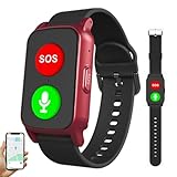 【POSITIONNEMENT GPS PRÉCIS】 : Ce bracelet GPS pour seniors assure un suivi précis de la localisation en temps réel. L'application mobile vous permet de vérifier la position à tout moment. Que vos proches soient à la maison ou à l'extérieur, vous pouvez veiller à leur sécurité et avoir l'esprit tranquille.