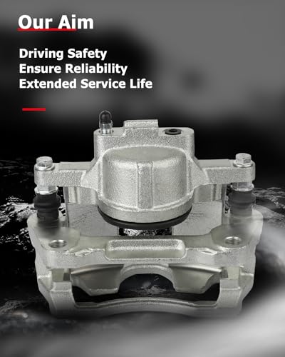 Image of cciyu 18B5044 Front Disc Brake Caliper w /Bracket For Chrysler For Town & Country,For Dodge For Grand Caravan /For Nitro,For Jeep For Liberty /For Wrangler,For Ram For C /V,For Volkswagen For Routan