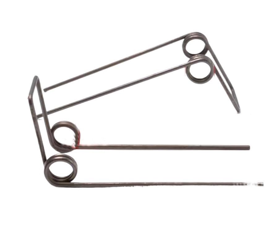 Pequeños resortes de torsión de acero inoxidable, Muelles de torsión dobles, 2 piezas, acero for resortes, alambre de 2,0 mm, diámetro exterior de 16 mm, varios tamaños(J)