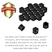 KUQUTIDY 20PCS Lug Nut Covers, 17mm Anti-Theft Hexagonal Wheel Lug Nut Caps with Removal Tool, Car Wheel Rims Center Nut Bolt Protection Caps, Automotive Exterior Accessories for Car Tire Hub (Black)