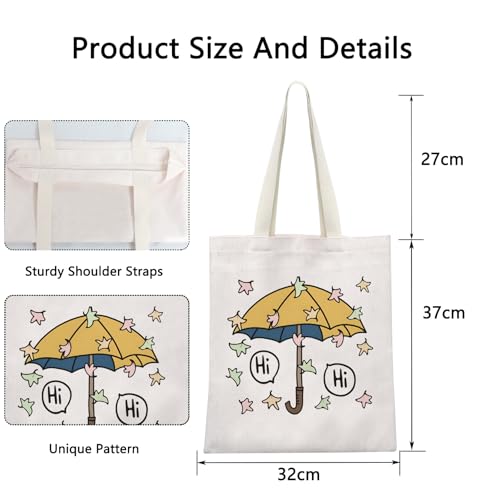 Bolso tipo tote POFULL Hi Hi Leaves para mujer, regalo LGBT, merchandising de series de televisión miniatura 3