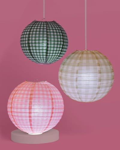 xo, Fetti Paper Camp Lantern Set | Pink, Green, Camp, Bachelorette, Birthday, Outdoor Party, Glamping Decor - Image 5