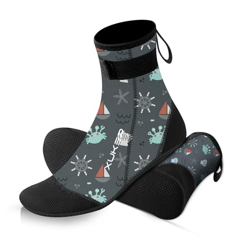 XUKER Kids Neoprene Water Socks 3mm Sand Proof Beach Volleyball Socks