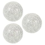 Beavorty Boules Sphériques en Verre 3,1 Pouces Lot de 3 pour Décoration de Vases et Centre...