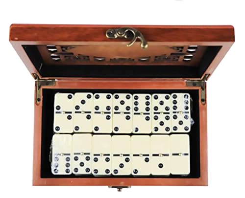 Doble Six Dominoes Juego de 28 Piezas Domino con Caja, Domino Juego de Rompecabezas Juguete Educativo Inteligencia Pensamiento Lógico Juego Educación para Niños Adultos (BEIGEI)