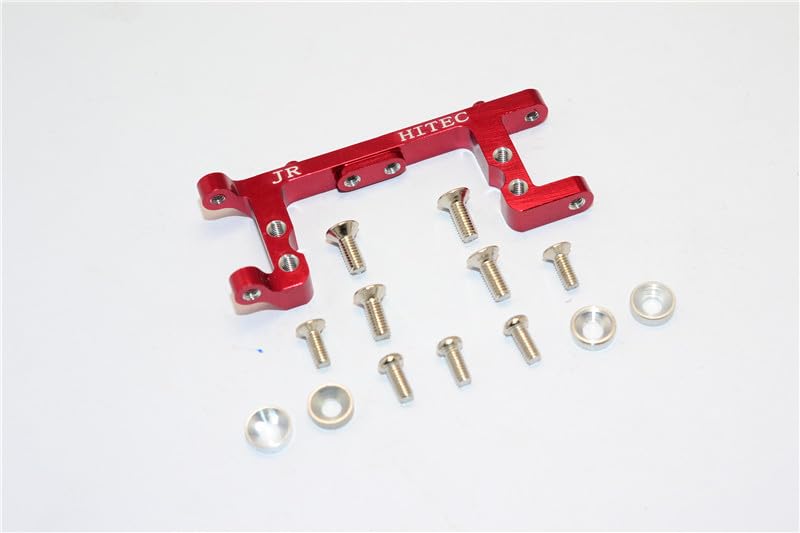 GPM Kit Braccio Superiore Posteriore In Alluminio Per Scatola Ingranaggi Anteriore – Ricambio Kyosho Mini Inferno, Argento