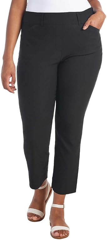 Hilary Radley Women's Essential Stretch Pants, Black, XS
