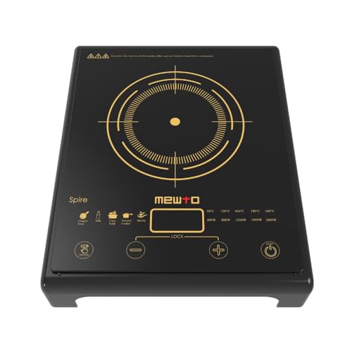 Image of Spire from The House of Link 2000W Induction Cooktop | 5 Cooking Modes with Touch Control & Digital Display | Auto Pan Sensor | 1 Year Warranty