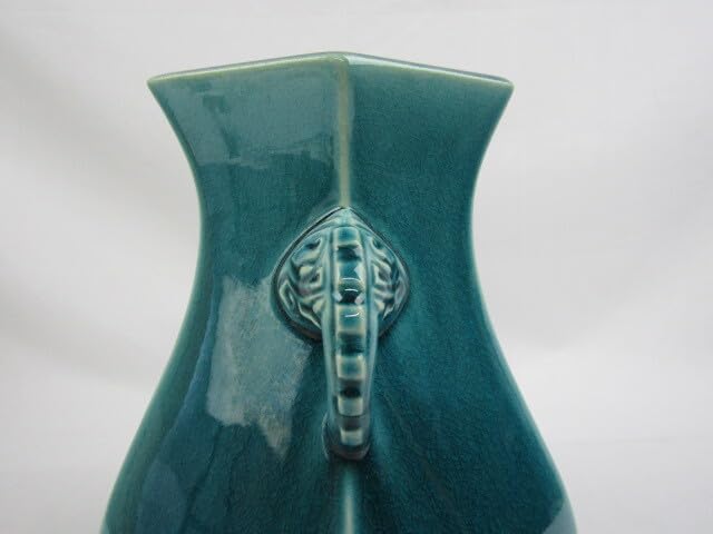 京焼 二代 山崎光洋 作 青磁 花瓶 共箱付 Amazon.co.jp: 京焼 光洋窯 日展会員 二代 山崎光洋 青磁 花瓶
