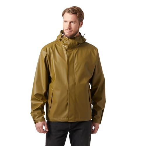 Image of Helly-Hansen mens Moss Hooded Waterproof Windproof Raincoat Jacket