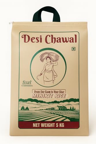 Image of Minikit Rice 5kg - Aged Unpolished Kolam Rice | Traditionally Milled | Lightweight & Daily Use Rice | Direct From Farmers