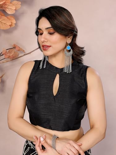 RAJESHWAR FASHION WITH RF Women's Printed Georgette Sarees For Ladies & College Girls Farewell With Lace Border & Blouse