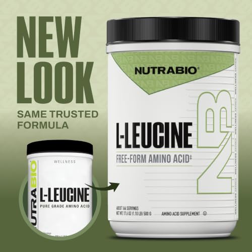 NutraBio Pure L-Leucine Powder