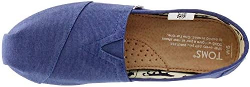 TOMS Women's Classic Alpargata Slip-On Shoe Navy Canvas 8 M | Image 5