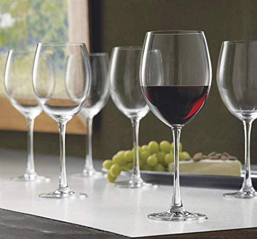 MZP Italin Premium Luxury Classic Wine Glasses Set of 8- Wine Glasses or White Wine Glasses, Premium Crystal Stemware, Long Stem Wine Glasses Set, Clear 450 ml, Hand Blown Glass Crafted (450 ml, 8) 1