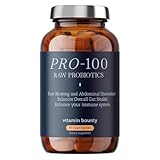 Vitamin Bounty Pro-100 Probiotic 100 Billion CFU - 13 Strains for Digestive Health & Immune Support - High Potency Probiotics for Women & Men - Delayed Release Capsules for Gut Health - 60 Count