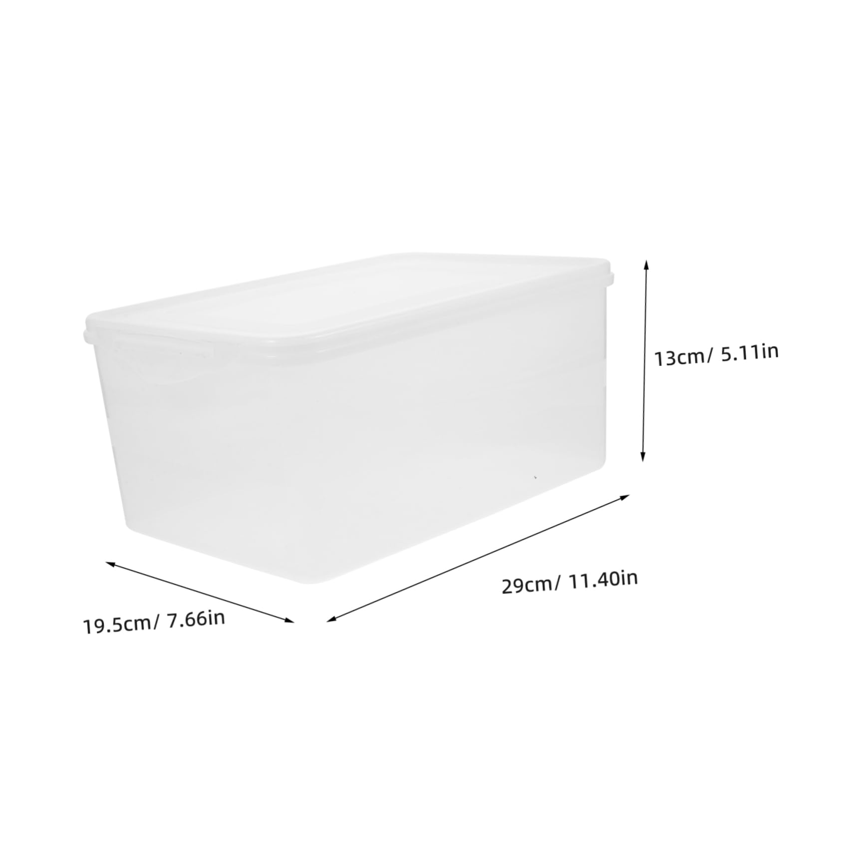 Recipiente Hermético Rectangular para Alimentos, 4 Piezas Pp 5.2l