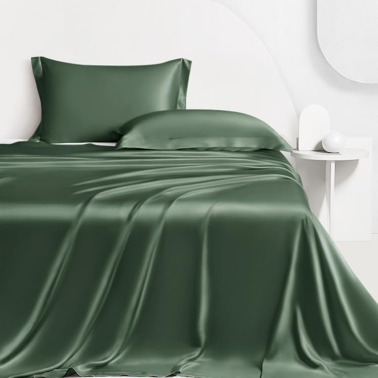 LINENWALAS Double Bed Sheet Set, 300 Thread Count 100% Bamboo Double Bedding Set - Image 3