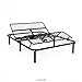 LUCID L100 Adjustable Bed Base Steel Frame - 5 Minute Assembly - Head and Foot Incline - Wired Remote Control - Full