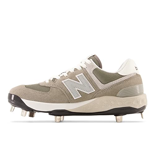 New Balance Women's Fresh Foam 574 Low Metal Softball Cleat Grey Medium4