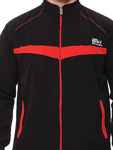 Image of BW:Beatwide Men's Tracksuit NS Dot Terry Polyester Spandex Full Stretch | Track Suit for Man Winter Wear | Sports Track Suit for Men Gym Running, Workout