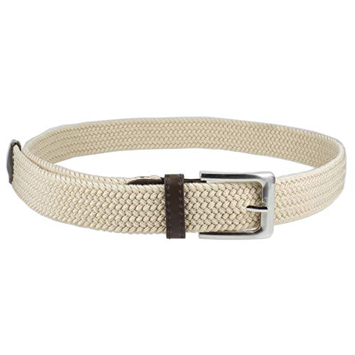 Image of Canvas Elastic Fabric Woven Stretch Multicolored Braided Belts