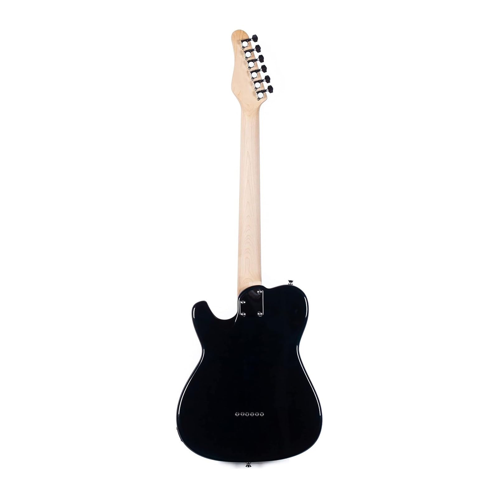Instrument Gitara Elektryczna Profesjonalna Pełnowymiarowa Pusta Gitara Elektryczna Z Pojedynczym Otworem F Dla Początkujących(Blue)