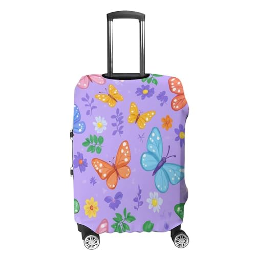 Butterflies Luggage Cover Suitcase Protector Travel Baggage Covers for Men Women L4