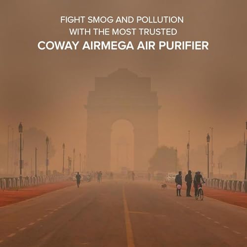 Image of Coway Airmega AIM (AP-0623B) Air Purifier For Home, Cleans Upto 355 Sq.Ft, Longest Filter Life 8500Hrs (Approx. 1.5-2 Yrs), Kills Virus & PM 0.01 With 99.999% Efficiency, 7Yrs Motor Warranty, White