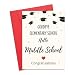 5th Grade Graduation Gifts for Boys Girls- 5th 6th Grade Graduation Card with Envelope for Girl Boy Elementary School Grad Gifts for Boys Girls Her Him Teenagers Daughter Son Granddaughter Grandson