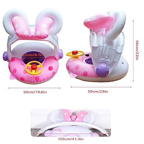 Arcimatto Baby Swimming Pool Floats With Removable Sun Protection Canopy thumb #1