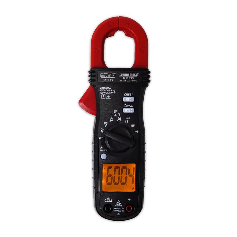 KUSAM-MECO Ac/Dc True RMS Digital Clamp Meter With Ef-detection, Amptip Function For Low Current Measurement | KM 035 |Easy To Operate| 1 Year Warranty (B0CK1H5G5Q) Amazon Price History, Amazon Price Tracker