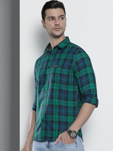 Image of THE Indian Garage CO Men Polycotton Slim Fit Shirt