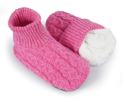 Image of BenSorts Fuzzy Slipper Socks for Women Non Slip House Socks with Grips Gifts