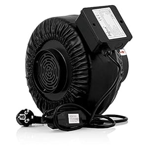 Zelsius Elektrische buisventilator | 345 m³/h Grow Tent | Ø 100 mm | radiale ventilator, groeiventilator, kweekventilator, kweekventilator, ideaal voor kweektenten, hydrocultuur