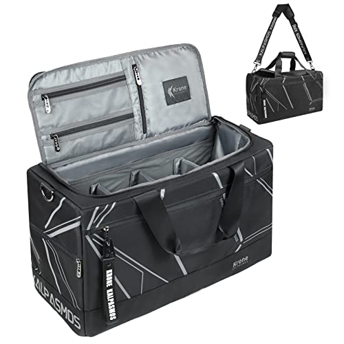 Sac de sport gris Krone Kalpasmos Medium avec séparateurs amovibles