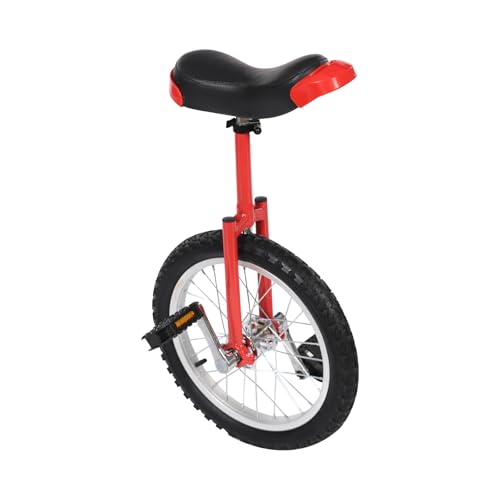 Image of DYNAMI Unicycle with Excellent Steel Frame,Leakproof Tire,Adjustable Height,Curved PU Seat,Mute Bearing,Anti-Slip Designs,for Outdoor Sports Fitness Exercise