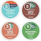 Pecan Flavored K-Cup Pods Coffee Variety Pack Sampler. Includes Maple, Caramel, Southern for Keurig Brewers (20 Count)