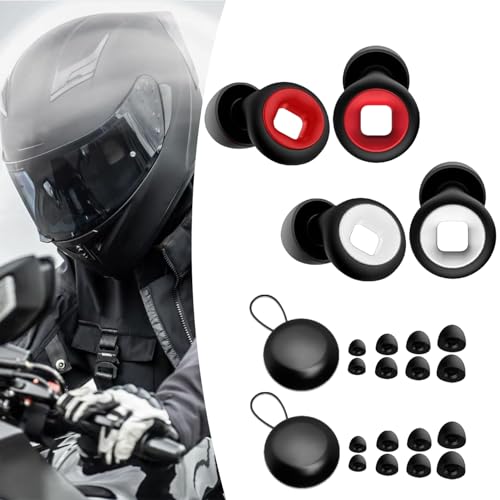 JXAXD 2 Paar Motorrad Ohrstöpsel Windgeräusche Artevive Ohrstöpsel Gehörschutz Motorrad Moto Earplugs und 4 Größen in XS/S/M/L D