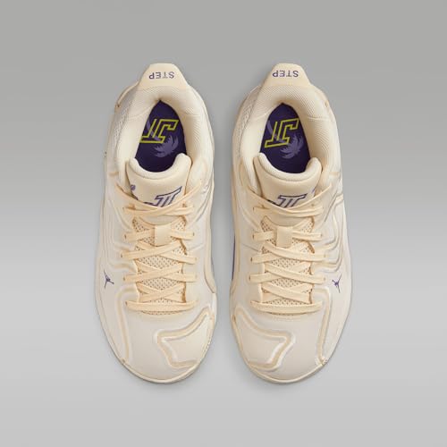 Nike Tatum 3 Big Kids' Basketball Shoes (HV5893-100, Sail/Muslin/Pale Ivory/Dark Iris)4