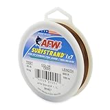 American Fishing Wire Surfstrand, Bare 1x7 Edelstahlvorfachdraht, 9 kg getestet, 0,00 cm Durchmesser, Camouflage, 182,9 m