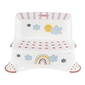 keeeper Rainbow Zweistufig Tritthocker Weiß