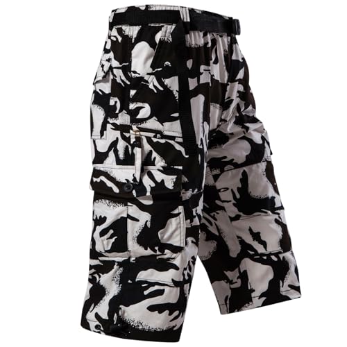 Image of Men's Cargo Shorts Relaxed Fit Mens Below the knee Cotton Hiking Shorts