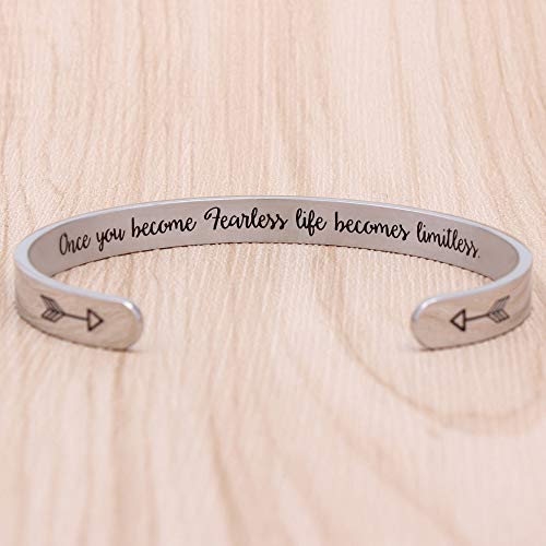 Btysun Bracelets for Women Mothers Day Bracelet Gifts from Daughter Inspirational Gifts for Women Graduation Gifts for Her Motivational Birthday Cuff Bangle Friendship Personalized Mantra Jewelry…