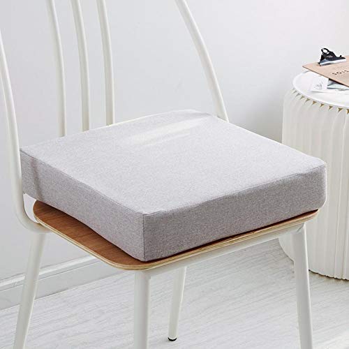 Coussin de chaise gris clair 45x45cm en mousse polyuréthane haute densité