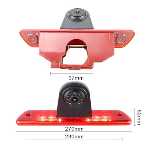 Feu stop avec caméra de recul intégrée pour Citroen Jumpy vision IR